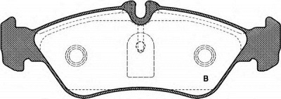 OPEN PARTS bpa058000 -  Комплект тормозных колодок, дисковый тормоз